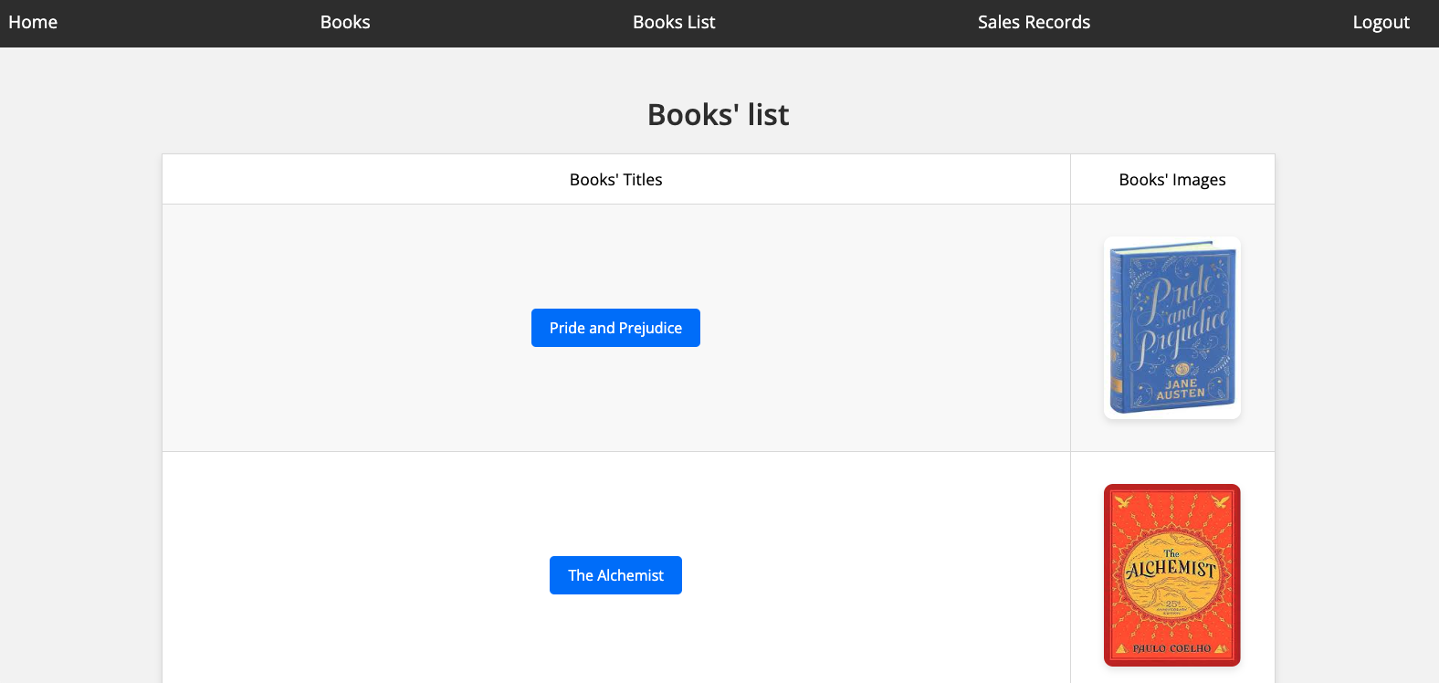 Bookstore App screenshot
